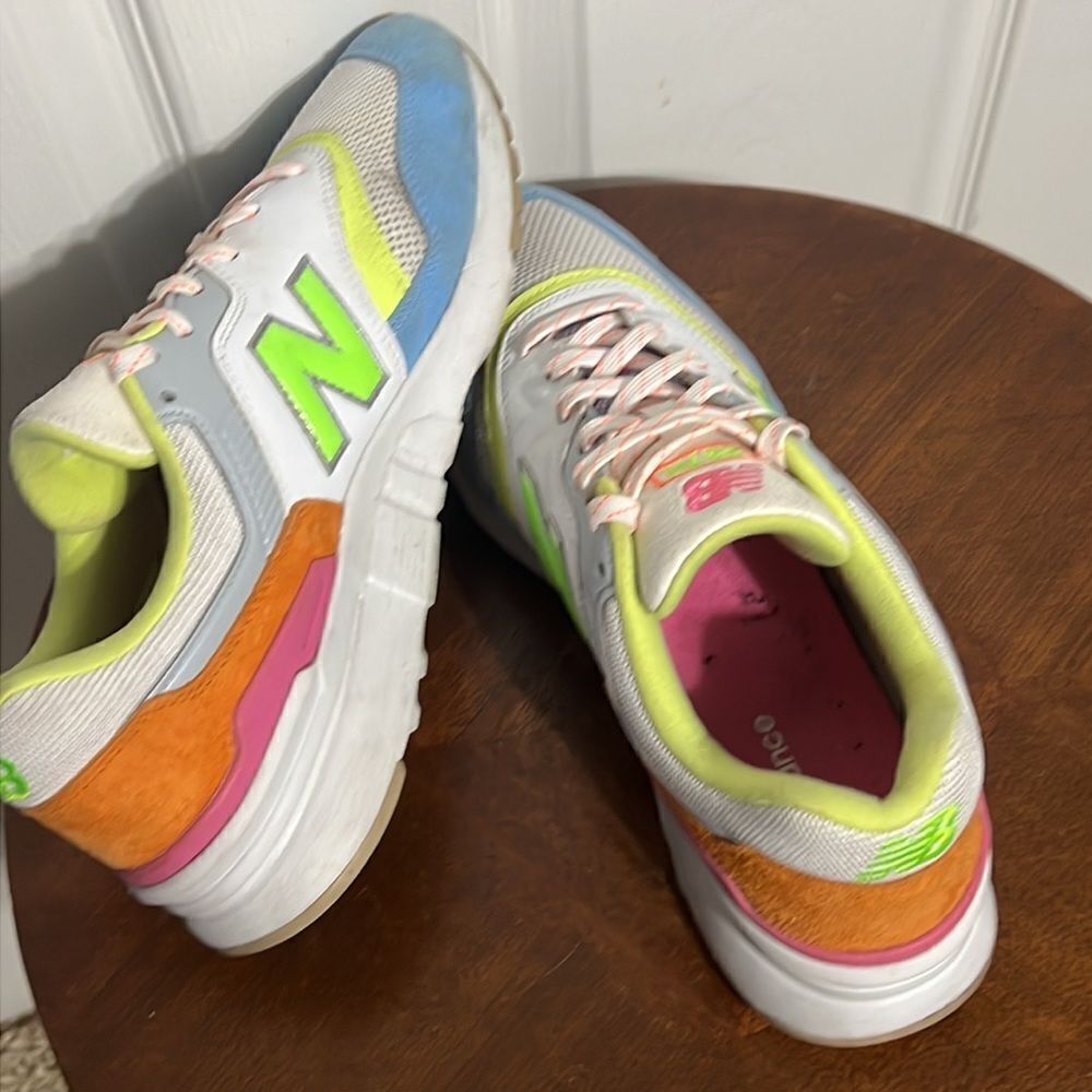 NEW BALANCE  997H‎ Sneakers WHITE PASTEL MULTI Women 11 - EXCELLENT - Rare! - Picture 8 of 14
